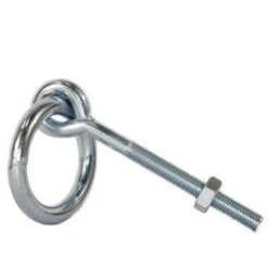 Anneau D'écurie à écrou - Larg. Tige Mm: 10 - Long. Scellement Mm: 120