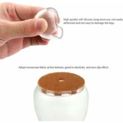Déstockage 16 Pièces Chaise Casquettes 25-29mm Patins Pour Meubles Silicone Protection Plaquettes De Pieds De Meubles Chaise Jambe Caches Housse De Table Rayures Protecteurs De Sol Pour Pieds Ronds -Fispool Magasin 59800345 5