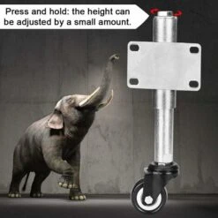 Roulette à Suspension Pour Portail 2 Roulette Pivotante à Ressort Capacité De Charge De 60kg Roue De Tige De Porte Pour Meuble Chariot Garage Portail -Fispool Magasin 59800932 4