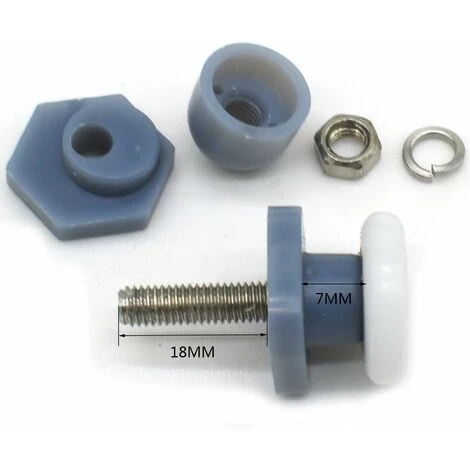 Lot De 10 Rouleaux De Porte De Douche 20 Mm 4 Lot De 10 Rouleaux De Porte De Douche 20 Mm – Image 2