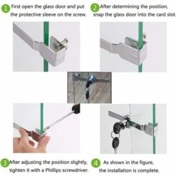 DENUOTOP Verrous 3 Pièces Terrarium Vitrine Coulissante En Verre Serrure De Porte, Verrous De Porte Coulissante En Verre, Serrures à Came, Boite Aux Lettres Tiroir Placard Serrure Avec 6 Clés, Alliag 9 DENUOTOP Verrous 3 Pièces Terrarium Vitrine Coulissante En Verre Serrure De Porte, Verrous De Porte Coulissante En Verre, Serrures à Came, Boite Aux Lettres Tiroir Placard Serrure Avec 6 Clés, Alliag -Fispool Magasin 60004257 3