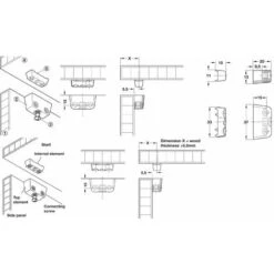 8x Ferrure D'assemblage Blanc Connecteur Fixation à Visser Bois Meuble étagère Porte Panneau Cuisine Salon Salle De Bain Assembleur -Fispool Magasin 60130522 2