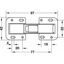 2x Charnière De Porte 90° Avec Fermeture Automatique Meuble Placard étagère Cuisine -Fispool Magasin 60347227 3