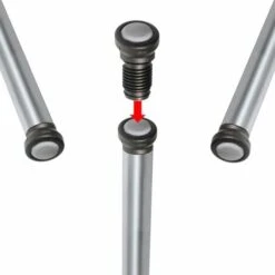 4x Embout Rentrant Pied Rond Orientable Base De Glissement 25mm En Téflon PTFE, Diamètre Extérieur Tube 20mm -Fispool Magasin 60554990 3