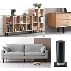Lot De 4 Pieds De Meubles De 10,2 Cm, Pieds De Meuble Réglables En Alliage D'aluminium, Pied De Support De Canapé Rond En Métal, Pieds Réglables Pour Cuisine, Table, Armoire, étagères, Diamètre De 3,8 -Fispool Magasin 60576043 5