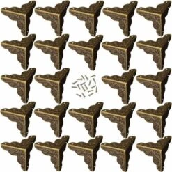 Déstockage 25pcs Coin En Bronze Antique,Style Alliage Meubles Décoratifs(Bronze)