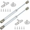 Vérins à Gaz 200N/20kg Hydraulique Ressort Charnières Amortisseurs à Gaz Avec Vis Pour Levage De Porte Armoire Meuble Cuisine Amortisseur Charniè Lot De 2 (Argent) -Fispool Magasin 60747470 1