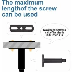 Pieds De Lit Réglables En Métal Pour Meubles Rétractables Noir Pieds De Support De Lit Robustes Rétractables Avec Pièces(20-35CM) 9 Pieds De Lit Réglables En Métal Pour Meubles Rétractables Noir Pieds De Support De Lit Robustes Rétractables Avec Pièces(20-35CM) -Fispool Magasin 61333857 3