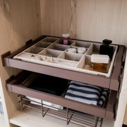 Kit Tiroir Organisateur Intérieur Armoire Moka -Fispool Magasin 61407489 3