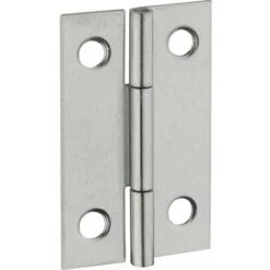 Charnière Rectangulaire à Nœud Roulé Simple Feuille Thirard - Inox