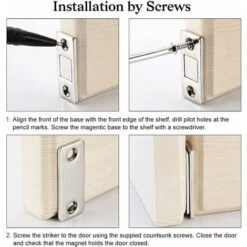 RHAFAYRE Loquet Magnetique Aimant Porte Placard Jiayi 5 Pièces Très Mince Loquets Magnétiques à Coller Aimant Fermeture Adhesif Meuble Aimant Puissant Pour Porte Coulissante Tiroirs Fenêtre Aimanté Ar -Fispool Magasin 62727236 5