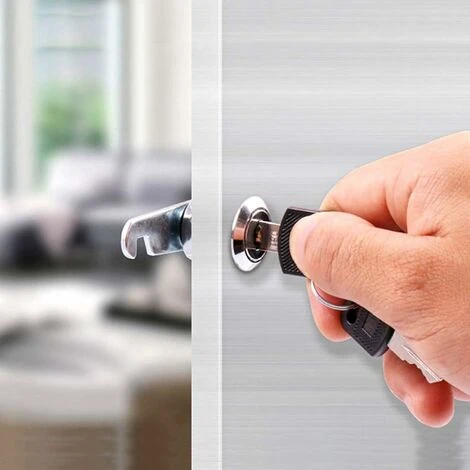 LYCXAMES -- Serrure Batteuse Cylindre, Verrou De Porte Pour Armoire, Serrure Batteuse A Came Barillet Pour Boite Aux Lettres Tiroir -25mm 6 LYCXAMES -- Serrure Batteuse Cylindre, Verrou De Porte Pour Armoire, Serrure Batteuse A Came Barillet Pour Boite Aux Lettres Tiroir -25mm – Image 4