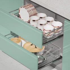 Randaco 4X Tiroir De Cuisine Télescopique D’Armoire De Cuisine Argent 30CM 11 Randaco 4X Tiroir De Cuisine Télescopique D’Armoire De Cuisine Argent 30CM -Fispool Magasin 63762588 5