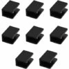 Lot De 8 Supports Carrés En Alliage D'aluminium Pour étagère En Verre (convient Pour Verre De 5-8 Mm D'épaisseur)Noir，Fonepro -Fispool Magasin 64087296 1