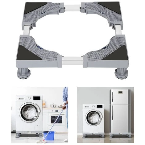 SWANEW Support Machine à Laver Réfrigérateur Chariot Roller Support Roulant Pour Sèche Linge Lave Linge Congélateur Réglable 41-66cm à 4 Pieds 3 SWANEW Support Machine à Laver Réfrigérateur Chariot Roller Support Roulant Pour Sèche Linge Lave Linge Congélateur Réglable 41-66cm à 4 Pieds