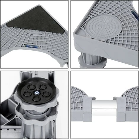 SWANEW Support Machine à Laver Réfrigérateur Chariot Roller Support Roulant Pour Sèche Linge Lave Linge Congélateur Réglable 41-66cm à 4 Pieds 6 SWANEW Support Machine à Laver Réfrigérateur Chariot Roller Support Roulant Pour Sèche Linge Lave Linge Congélateur Réglable 41-66cm à 4 Pieds – Image 4