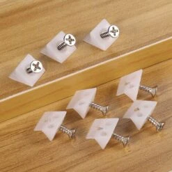 Supports De Tiroir Arrières En Plastique, Kit De Réparation De Tirroit Avec Vis, Renforts De Tiroir Pour Meubles, Kit De Réparation D'Affaissement（100PCS）Ephé -Fispool Magasin 64176407 5