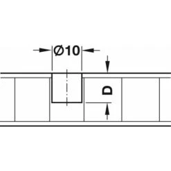 10x Ferrure D'assemblage Démontable à Pression à Enfoncer Pour Profondeur De Perçage 15/10mm Meuble Bois Placard étagère -Fispool Magasin 64441637 4