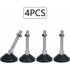 MINKUROW 4 Pièces Pied Reglable M8x50 Vis De Réglage Pour Meuble Pieds De Meuble Ajustables Pieds Réglables Universels En Silicone Pied Reglable En Hauteur Pour Pieds De Meuble Table Chaise -Fispool Magasin 64453288 3