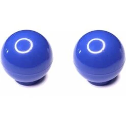 2x Bouton De Meuble Boule Diamètre 30mm Plastique Tiroir, Bleu
