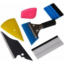 Kit Covering Outils De Film De Fenêtre De Voiture Vinyle,6 PCS Vitrage De Véhicules De Protection Window Film Car Emballage Teinte Vinyle Installation De L'outil: Raclettes, Grattoirs 56Vingt -Fispool Magasin 64939695 5