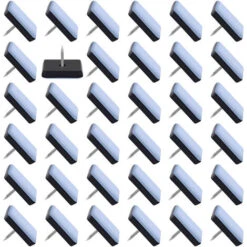 Lot De 50 Meubles Patins Coulissants En Téflon Planeurs De Meubles Avec Clous Patins De Chaise à Clouer 25x25mm