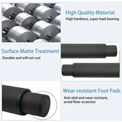 Lot De 2 Pieds De Lit Réglables En Forme De T Rétractables En Métal Pour Lit, Canapé , Oi-FRIS(18 à 33 Cm) -Fispool Magasin 66744089 3