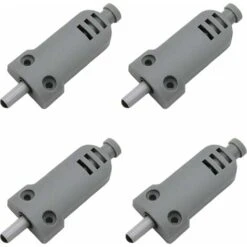 Lot De 4 Amortisseurs De Porte De Meuble En Plastique Touch Latch Fermeture Buffer Pour Portes D'armoire Case Drawer Charnière Push To Open System, Anticollision, Amortissement Des Chocs, Oi-FRIS