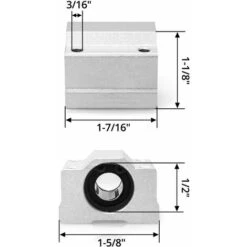 SCS12UU Linéaire Motion Roulement, Linéaire De Glissière à Roulement, En Aluminium Bloc Coulissant, 12 Mm Diamètre Intérieur, 4 Pcs Ephé 11 SCS12UU Linéaire Motion Roulement, Linéaire De Glissière à Roulement, En Aluminium Bloc Coulissant, 12 Mm Diamètre Intérieur, 4 Pcs Ephé -Fispool Magasin 67152892 5
