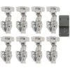 Degré Complètement Recouvrante Charnieres Avec Amortisseur Intégré Mécanisme De Fermeture Automatique Charnière Pour Armoires De Porte Cuisine Lot De 12 -Fispool Magasin 67155329 1