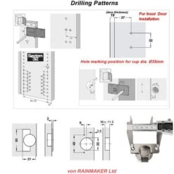 Degré Complètement Recouvrante Charnieres Avec Amortisseur Intégré Mécanisme De Fermeture Automatique Charnière Pour Armoires De Porte Cuisine Lot De 12 -Fispool Magasin 67155329 4