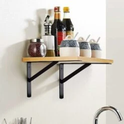 Equerres Etageres Murale, 6 Packs Supports équerre D'étagère Fixation, 15 × 9.5 CM Cadre Flottant De Supports Triangulaires De 90 Degrés En Métal Charge Lourde, Noir 10 Equerres Etageres Murale, 6 Packs Supports équerre D'étagère Fixation, 15 × 9.5 CM Cadre Flottant De Supports Triangulaires De 90 Degrés En Métal Charge Lourde, Noir -Fispool Magasin 67207014 4