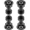 4x Pied Vérin De Meuble Hauteur Réglable Ø 28 Mm Avec Base Plastique Meuble Cuisine Vérin Plinthe, 150 à 165 Mm