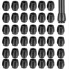 Protecteur De Sol Pour Pieds De Chaise Ronds De 37 à 42 Mm, Capuchons De Pieds De Petite Chaise En Silicone, Meilleurs Embouts De Pieds De Chaise, Noir, Paquet De 40