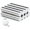 Aimants Néodyme Puissants, 5mm X 1mm Disc Terres Rares Petits Ronds Magnet Pour Réfrigérateur, Frigo Surfaces Magnétiques, Tableau Blanc Interactif, Images, Bricolage, Porte, Carte (100 Pièces) -Fispool Magasin 67399893 1