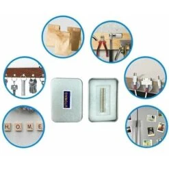 Aimants Néodyme Puissants, 5mm X 1mm Disc Terres Rares Petits Ronds Magnet Pour Réfrigérateur, Frigo Surfaces Magnétiques, Tableau Blanc Interactif, Images, Bricolage, Porte, Carte (100 Pièces) -Fispool Magasin 67399893 2