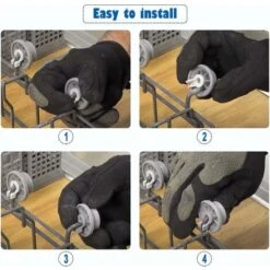 DENUOTOP 8 Roulette Pour Lave Vaisselle Siemens Bosch Beko Neff Roues Panier Inférieur Universel -Fispool Magasin 67527169 4