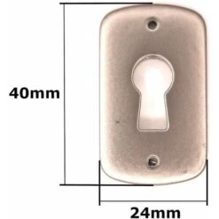 Clé De Meuble Et Entrée De Clé Contemporain Design 70mm Décoration Clef Nickel Mat -Fispool Magasin 67688414 3