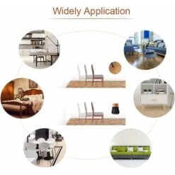 Solde- AGILITY, AGILITY 28Pcs Silicone De Chaise Pieds Protecteur, Silicone Chaise Casquettes Pieds, Embout De Chaise Avec Antidérapant Feutre Empêchent Les Rayures Au Sol Et Réduisent Le Bruit, Noir -Fispool Magasin 67902764 4