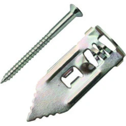 Cheville Métallique à Frapper Spécial Plaque De Plâtre + Vis TF 4X30 Z.Blanc