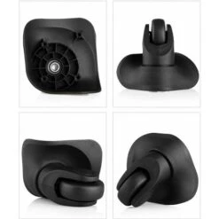 Paire De Roulettes De Valise Universs De Rechange Durables En Caoutchouc Silencieux Multidirectionns Pour Roues De Réparation De Rechange Valise Bagages (petit Noir 2pcs) -Fispool Magasin 69249762 2