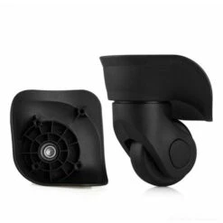 Paire De Roulettes De Valise Universs De Rechange Durables En Caoutchouc Silencieux Multidirectionns Pour Roues De Réparation De Rechange Valise Bagages (petit Noir 2pcs) -Fispool Magasin 69249762 3