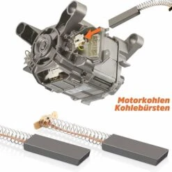 Déstockage Brosses à Charbon Pour Machine à Laver à Moteur électrique 12,3 X 4,8 X 35mm Moteur Brosses à Charbon Pour Bosch Siemens 39 39S39L Série 2 Pcs -Fispool Magasin 69250587 4