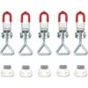 Déstockage Lot De 5 Loquets à Bascule Réglables Pour Placard Boîtier Caisse Armoire En Métal Loquet Cadenas Charge De 100 Kg/Capacité De 220lbs