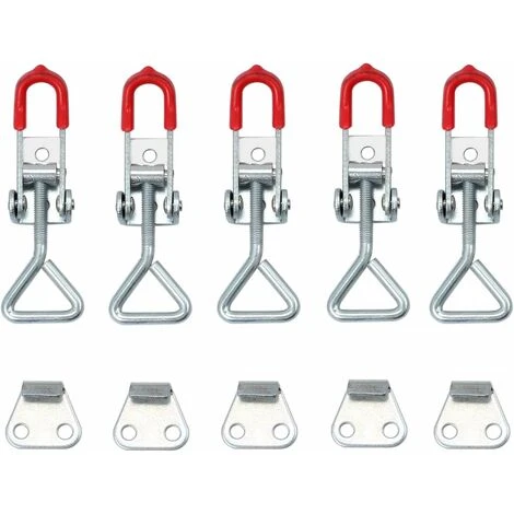 Déstockage Lot De 5 Loquets à Bascule Réglables Pour Placard Boîtier Caisse Armoire En Métal Loquet Cadenas Charge De 100 Kg/Capacité De 220lbs 3 Déstockage Lot De 5 Loquets à Bascule Réglables Pour Placard Boîtier Caisse Armoire En Métal Loquet Cadenas Charge De 100 Kg/Capacité De 220lbs