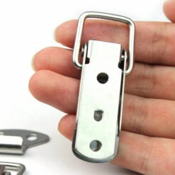 4 Pièces Verrou De Tension En Acier Inoxydable Levier De Verrouillage De La Boîte Verrou De Verrouillage Pour Boîte, Boîte À Outils, Tiroir, Armoire, Coffre, Vis Incluses -Fispool Magasin 69638080 4