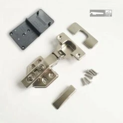 ZOLGINAH 110 Degré Plein Recouvrante 35mm Close Charnieres Avec Amortisseur Hydraulique Fermeture Automatique Charnière Pour Armoires De Porte Cuisine 8 Pcs -Fispool Magasin 69783264 3