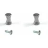 2x Bouton De Meuble à Visser 15mm Acier Chromé Brillant Porte Tiroir Cuisine Salle De Bain Design Moderne