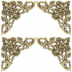 GP Coin Décoratif, Protection Pour Meubles Style Antique En Forme De Creux Pour Bijoux Scrapbook Album Protecteur Boîte En Bois Coin Décor Quincaillerie Accessoire 12 PCS(Gros) -Fispool Magasin 70543836 2