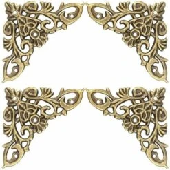 GP Coin Décoratif, Protection Pour Meubles Style Antique En Forme De Creux Pour Bijoux Scrapbook Album Protecteur Boîte En Bois Coin Décor Quincaillerie Accessoire 12 PCS(Petit) 8 GP Coin Décoratif, Protection Pour Meubles Style Antique En Forme De Creux Pour Bijoux Scrapbook Album Protecteur Boîte En Bois Coin Décor Quincaillerie Accessoire 12 PCS(Petit) -Fispool Magasin 70543863 2